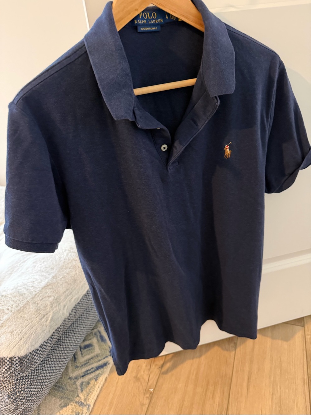 Ralph Lauren Navy Short-Sleeve Polo with Pony Logo